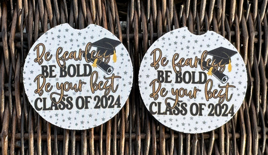 Class of 2024 Car Coasters