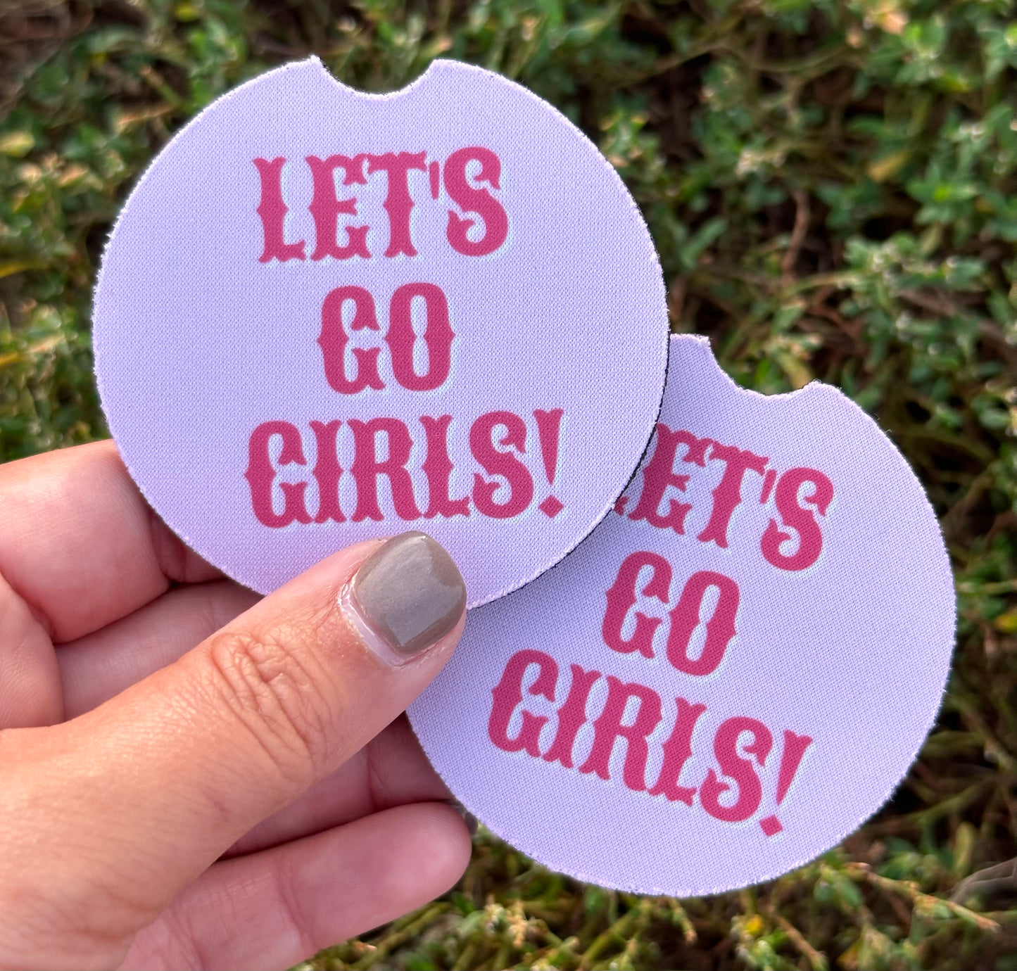 Let’s Go Girls Car Coasters