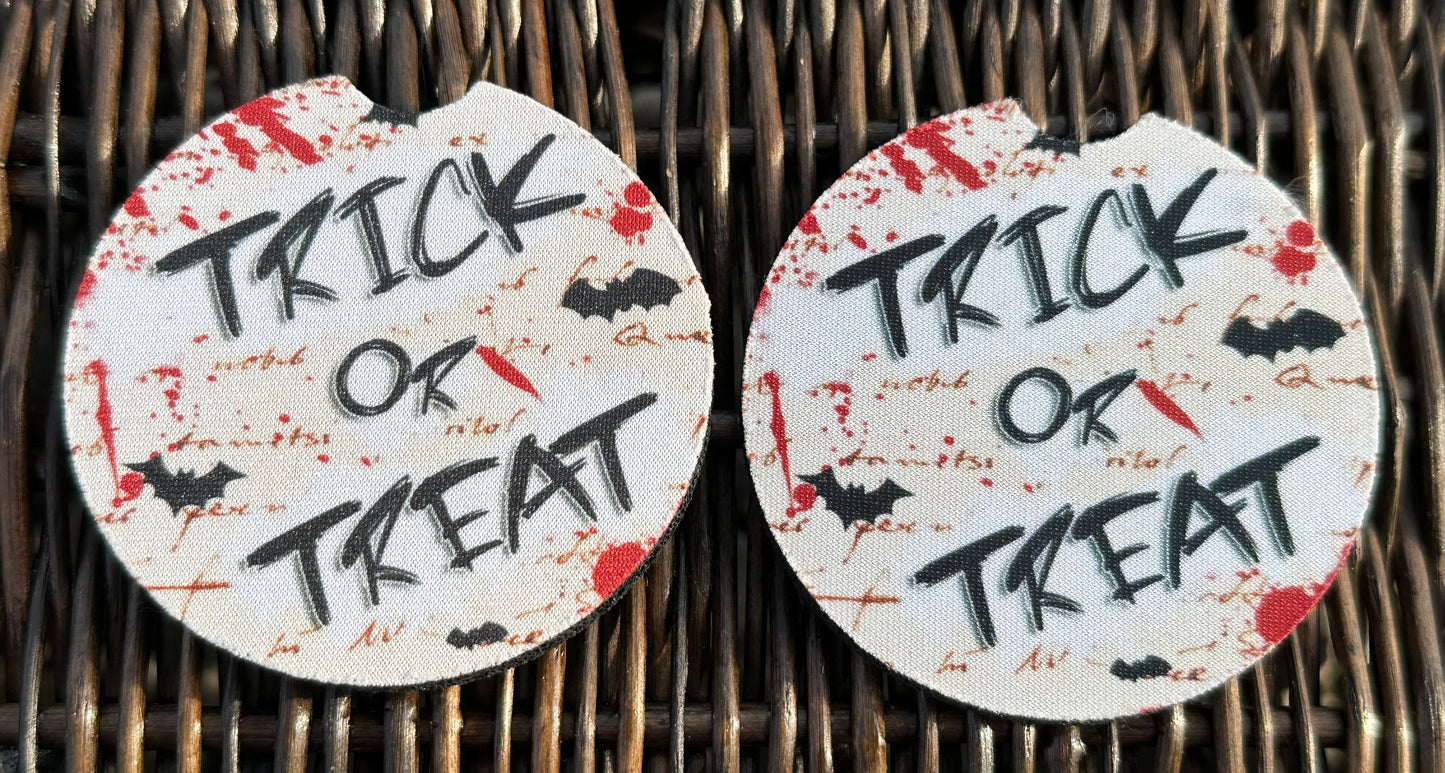 Trick Or Treat Car Coasters