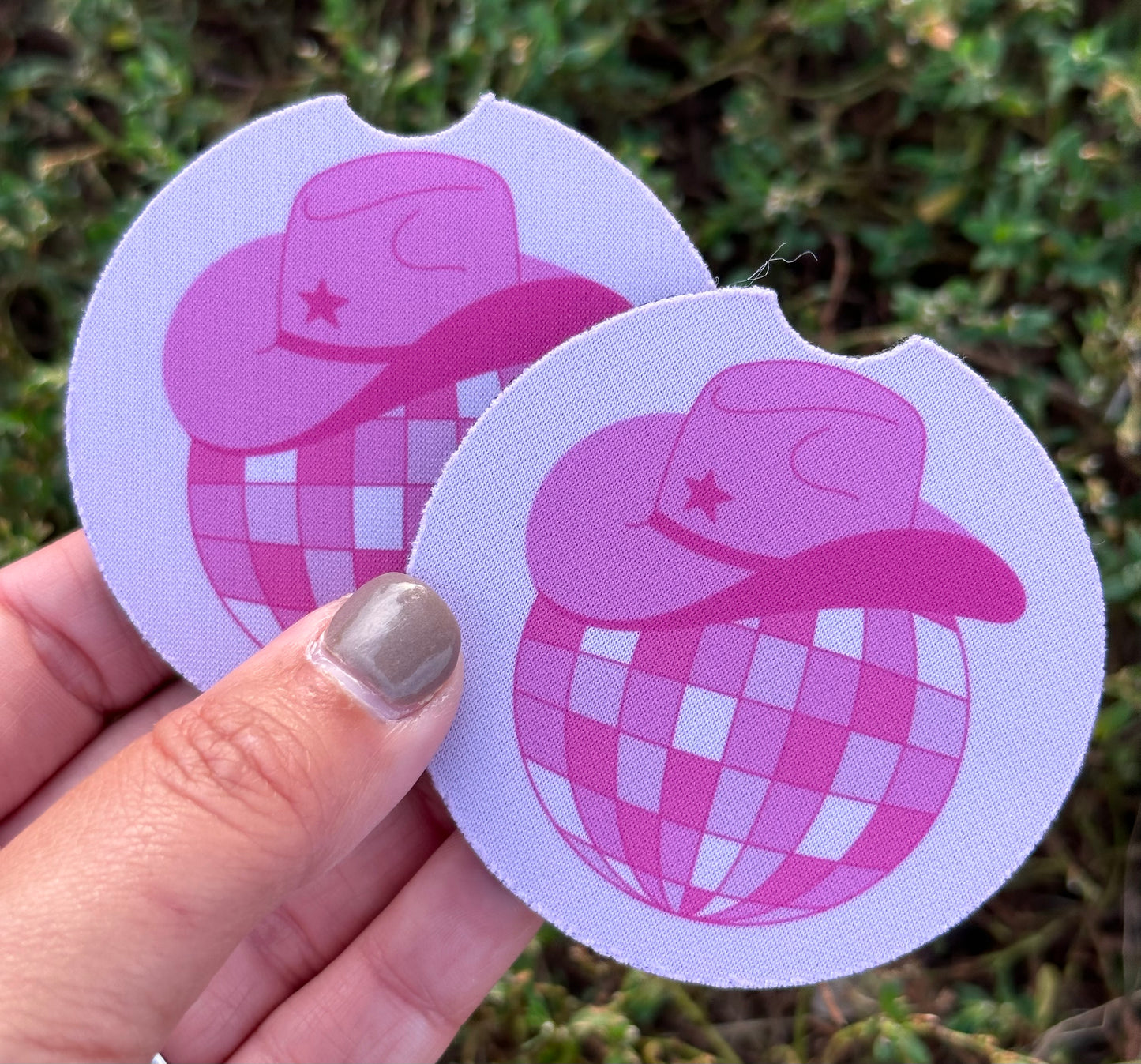 Disco Cowgirl Car Coasters