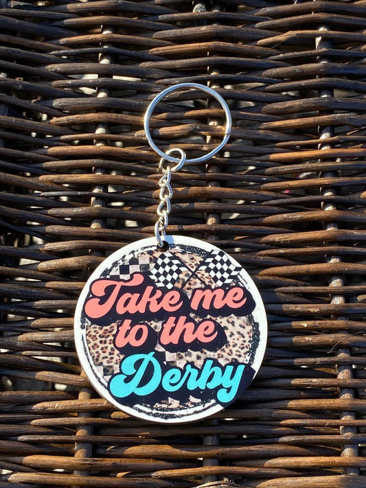 Take Me To The Derby Keychain
